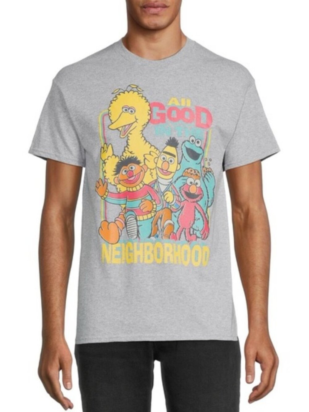 Sesame Street | "Its all good in the Neighborhood" Short Sleeve Tee | Size Small